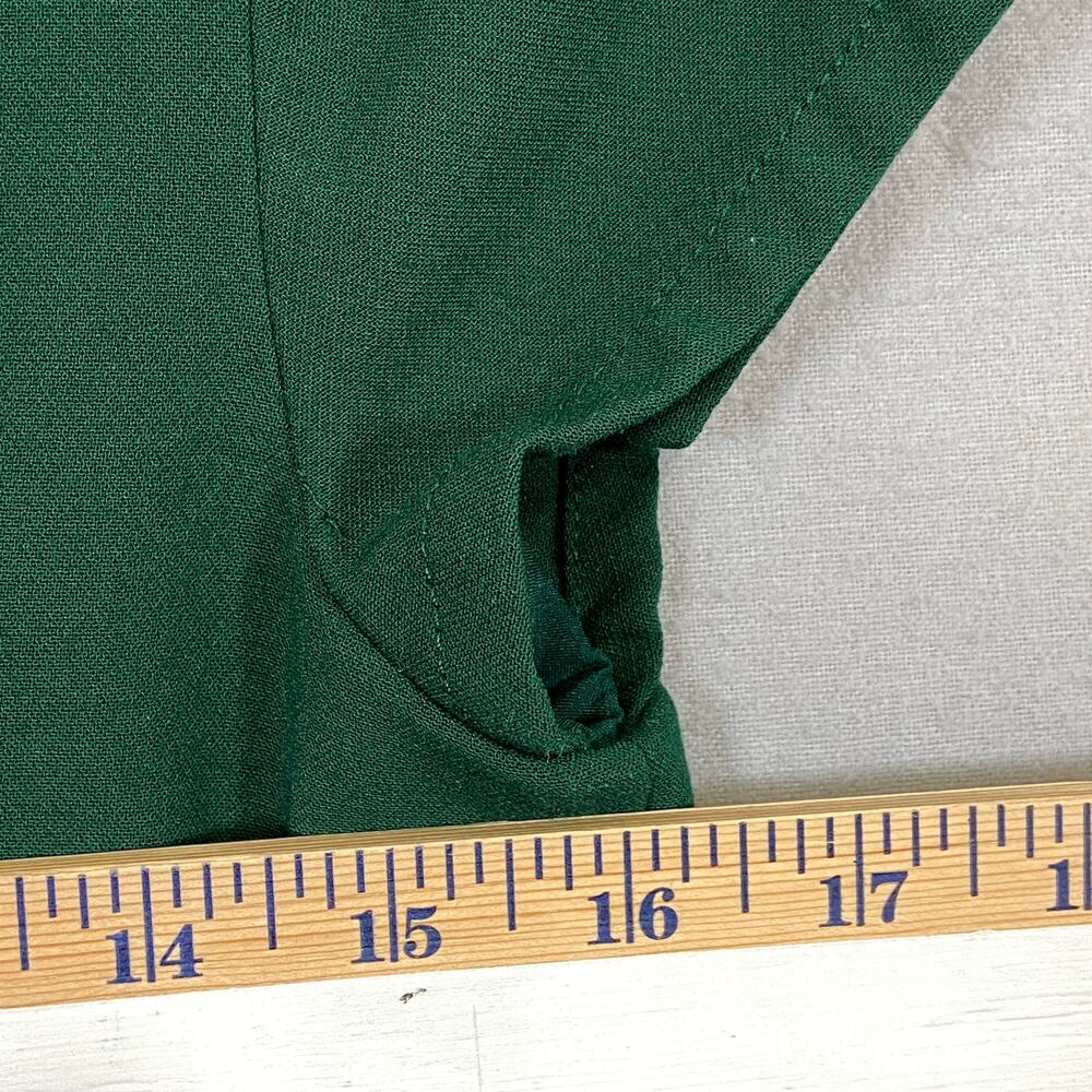 Madewell Green Short Cap Sleeve Pockets Shift Sheath Dress Size 2 - Picture 6 of 8